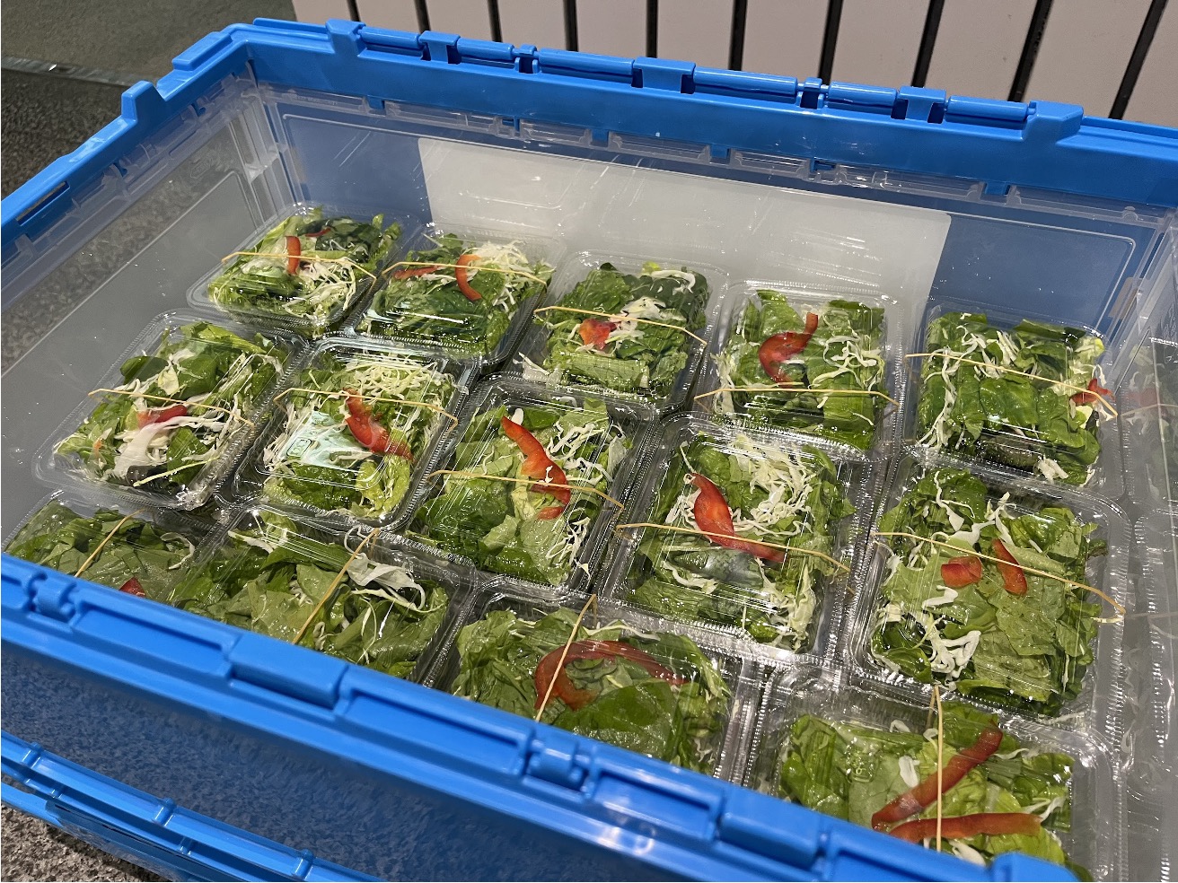 おきなわこども未来ランチサポート様にパックサラダを「56食」寄付しました。